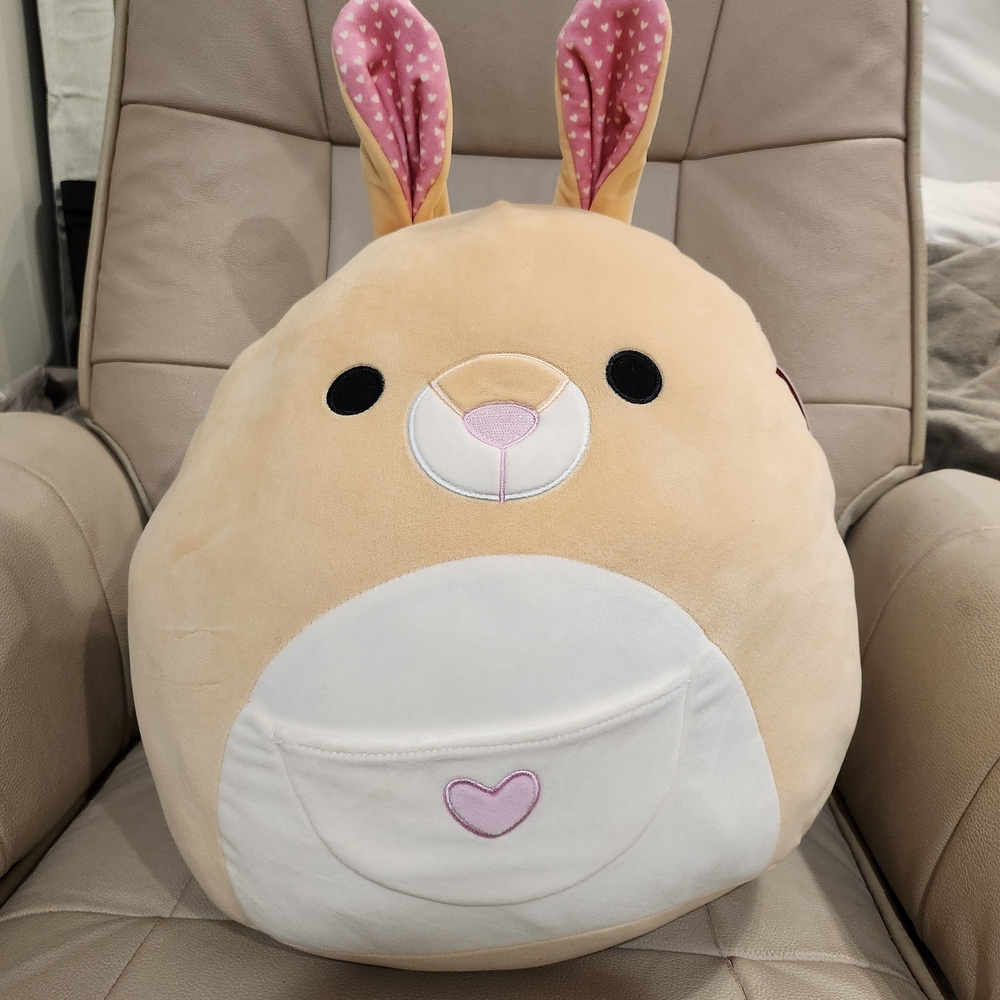 Squishmallows Tan and White Bunny Plush